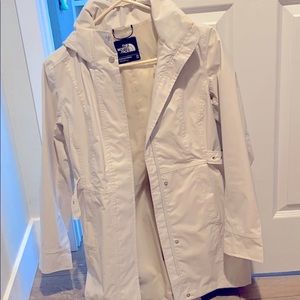 Cream north Face long jacket